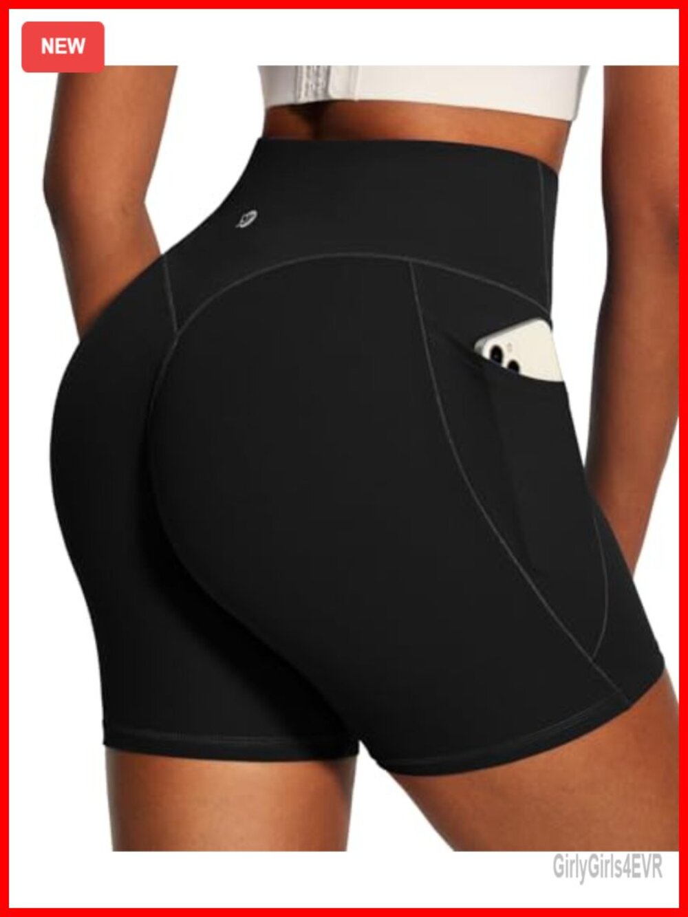 IUGA Biker Shorts High Rise Yoga Gym Shorts with Pockets